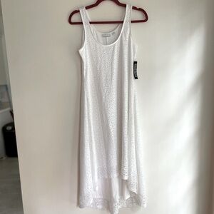 NWT White Lace Summer Dress Fully Lined